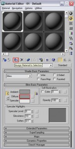 Material Editor The material editor.