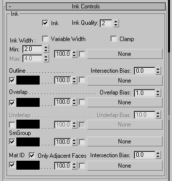 Ink Basics Ink Parameters
