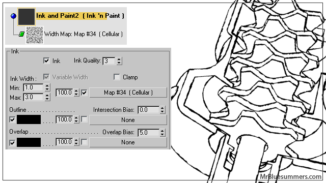 Ink n Paint Line Width Map Applying a width map will make the lines lumpy