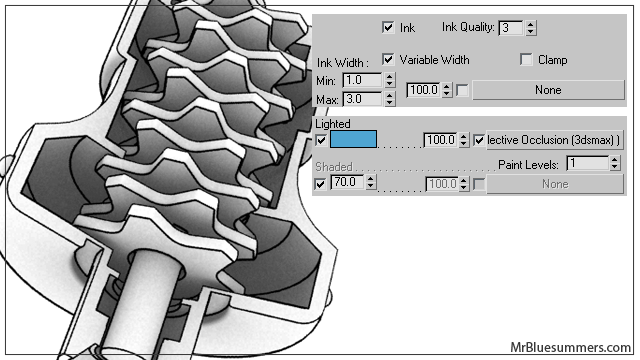 Ink n Paint Ambient Occlusion Product Render The Ambient Occlusion map can make some very convincing product design renders.