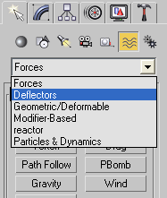 3dsMax Particle Deflectors