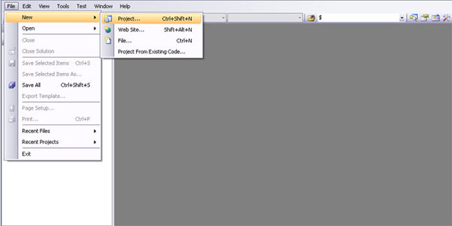 Visual Studio New Class Library