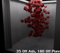 Semi-Planar Particle Emission