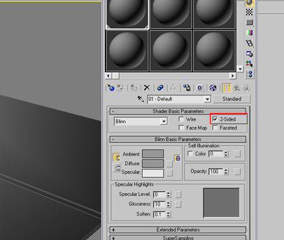 2 Sided Material Use a 2 sided material