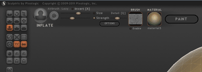 Sculptris Interface