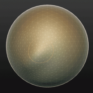 remeshing example in Sculptris